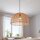 Boho Lampe à suspendre Ø 35 cm Corbeille Abat-jour Beige Noir E27