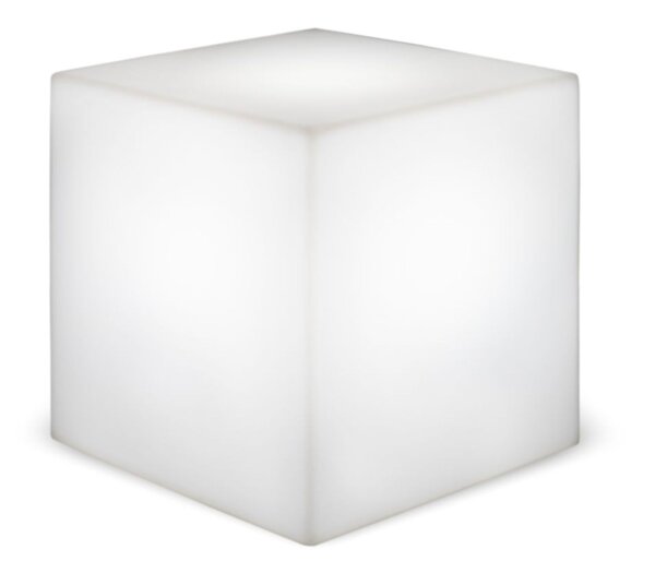 Cube lumineux extérieur câble fiche IP65 E27 LED 6500 K L : 20 cm