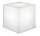 Cube lumineux extérieur câble fiche IP65 E27 LED 6500 K L : 20 cm