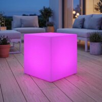 Lampe de jardin LED solaire L:43cm Changement de couleur...