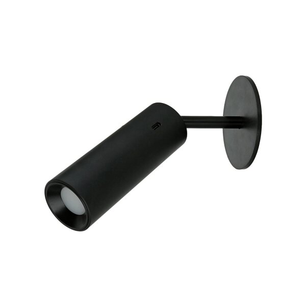LED Wandleuchte Akku Dimmer tragbarer Schirm 3000 K Schwarz