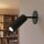 LED Wandleuchte Akku Dimmer tragbarer Schirm 3000 K Schwarz