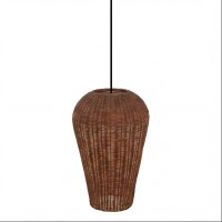 Boho Lampe à suspendre Corbeille Abat-jour Naturel...