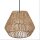 Hängelampe Boho Ø 40 cm Korb Schirm Natur Modern E27