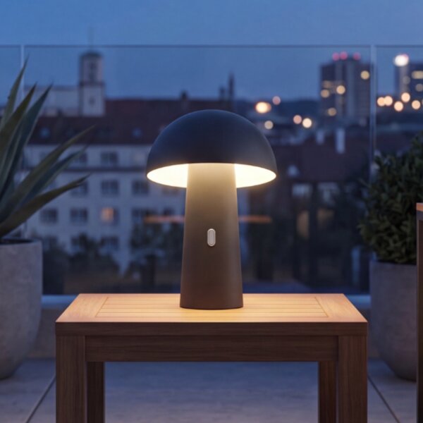 LED Tischleuchte Kabellos Tragbar Touch Dimmer IP44 Außen