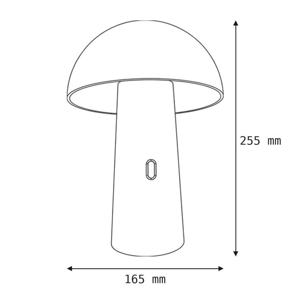 LED Tischleuchte Kabellos Tragbar Touch Dimmer IP44 Außen