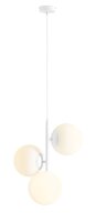 Pendelleuchte Glas Kugeln Weiß B:46 cm E27...