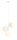 Suspension verre boules blanc L:46 cm E27 confortable