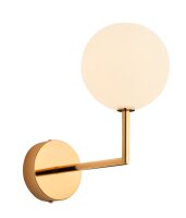 Applique en laiton v&eacute;ritable verre G9 P:27,5 cm en or