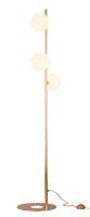 Petit lampadaire laiton verre 151 cm de haut G9 à...