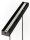 Lampe à suspendre en noir et or métal verre 102 cm long G9