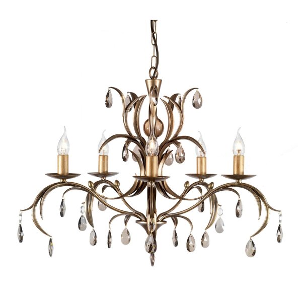 Kronleuchter CANDELA 10 Bronze Esstisch Lampe