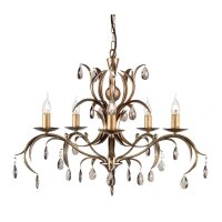 Kronleuchter CANDELA 10 Bronze Esstisch Lampe