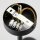 Plafonnier métal verre L:94 cm G9 GU10 noir chrome