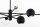 Schwarze Deckenlampe Metall Glas L:94 cm G9 GU10
