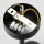 Schwarze Deckenlampe Metall Glas L:94 cm G9 GU10