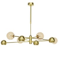 Deckenleuchte Modern in Gold Bernstein G9 GU10 100 cm