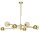 Deckenleuchte Modern in Gold Bernstein G9 GU10 100 cm