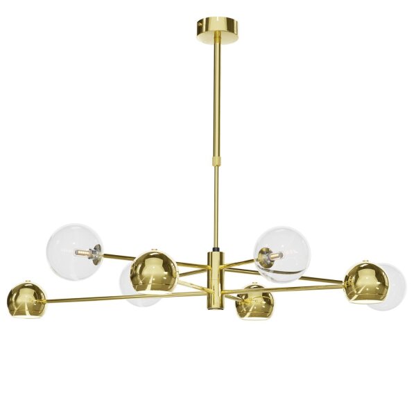 Plafonnier stylé en or 100 cm G9 GU10 élégant