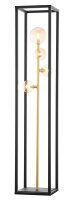 Petit lampadaire métal verre 150 cm G9 4-flamme...