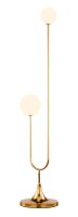 Lampadaire en laiton véritable verre 136 cm en or...