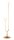 Stehleuchte Echt-Messing Glas 136 cm in Gold Wei&szlig; G9