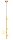 Goldene H&auml;ngelampe Messing Glas blendarm G9 L:22,5 cm