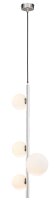 Suspension moderne nickel verre G9 L:25,5 cm...