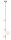 Suspension moderne nickel verre G9 L:25,5 cm &eacute;l&eacute;gant