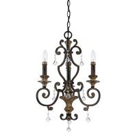 Lustre GOTICA 4 Bronze 3-flmg Lampe design
