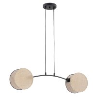 Suspension tissu métal 82 cm de long H : max. 100...