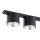 Plafonnier métal 70 cm de long Noir 3 feux GU10 AR111