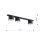 Plafonnier métal 70 cm de long Noir 3 feux GU10 AR111