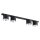 Plafonnier noir 90 cm de long 4-flamme GU10 AR111 Métal