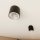 Aufputz Deckenlampe Metall Ø 11,5 cm klein GU10 AR111 Schwarz