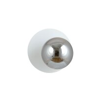 Applique Blanc Gris Ø 20 cm rond Boule Abat-jour E14