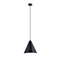 Hängeleuchte Metall Schwarz Weiß B: 24 cm H:...