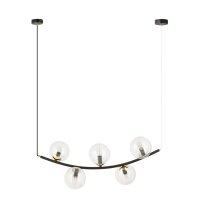 Lampe à suspendre verre métal L : 80 cm en...