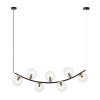 Lampe &agrave; suspendre verre m&eacute;tal L : 95 cm H :...