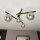 Deckenlampe Rauchglas Metall 63 cm lang E14 4-flammig