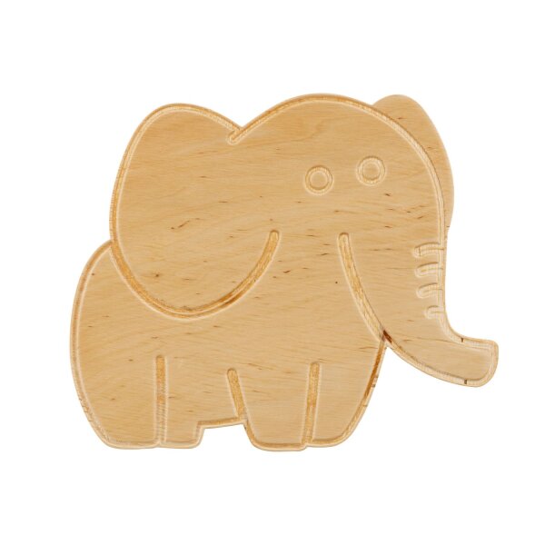 Lampe murale chambre denfant bois avec prise interrupteur éléphant E14