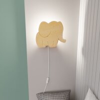 Lampe murale chambre denfant bois avec prise interrupteur...