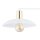 Deckenlampe Weiß Gold 100 cm lang E27 4-flammig Metall