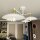 Deckenlampe Weiß Gold 100 cm lang E27 4-flammig Metall