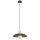 Lampe à suspendre métal Ø 30 cm H : max. 100 cm Noir or E27