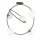 Deckenlampe Glas Metall Schwarz Weiß E14 5-rund 2 Ringe