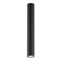 Aufputz Deckenlampe Metall H: 45 cm D: 6 cm Schwarz GU10