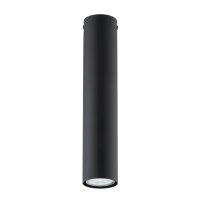 Plafonnier Noir Ø 6 cm H : 30 cm Métal GU10...