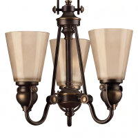 Lustre ANABELL 7 Bronze 3-flmg à raccourcir Lampe