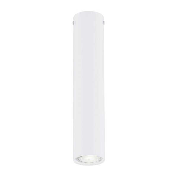 Spot Metall rund D: 6 cm H: 30 cm Aufputz Weiß GU10 Modern